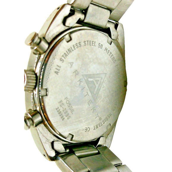 Fossil Arkitekt Speedway Chronograph Stainless Steel Men's Quartz Watch FS-2896 - Picture 4 of 6